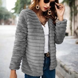 Gray Teddy Jacket